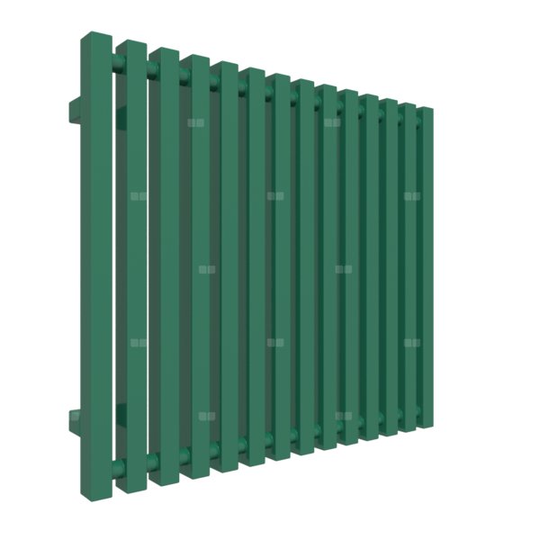 Grzejnik drabinkowy TERMA TRIGA, podłączenie VL, wym. 610 x 680 mm, kolor zielony turkusowy RAL6016, moc 554W