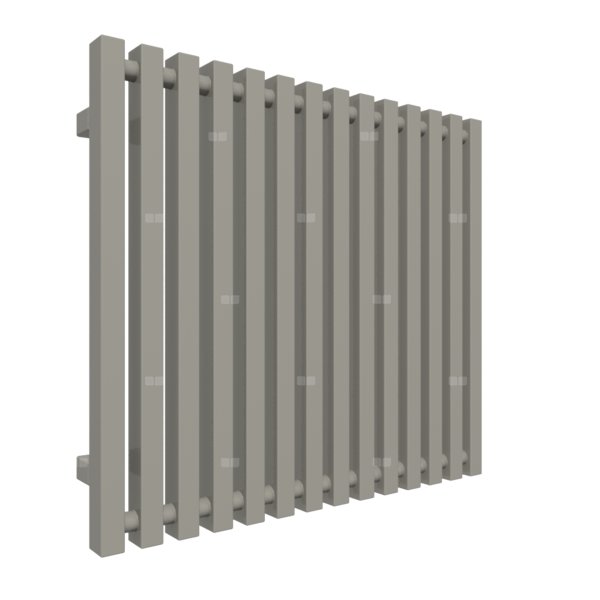 Grzejnik drabinkowy TERMA TRIGA, podłączenie SX, wym. 610 x 680 mm, kolor metaliczny kamień, moc 554W