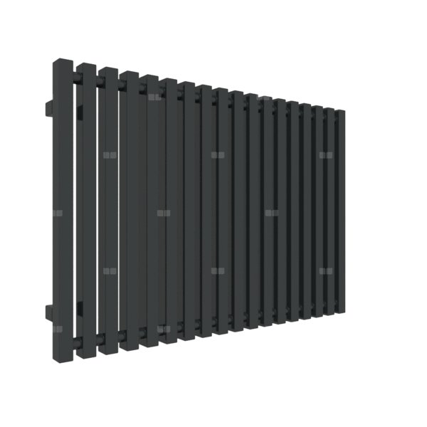 Grzejnik drabinkowy TERMA TRIGA, podłączenie VP, wym. 610 x 880 mm, kolor czarny jak kruk soft RAL9005, moc 717W