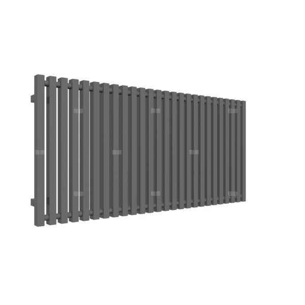 Grzejnik drabinkowy TERMA TRIGA, podłączenie PX, wym. 610 x 1280 mm, kolor błyszcząca szarość, moc 1043W
