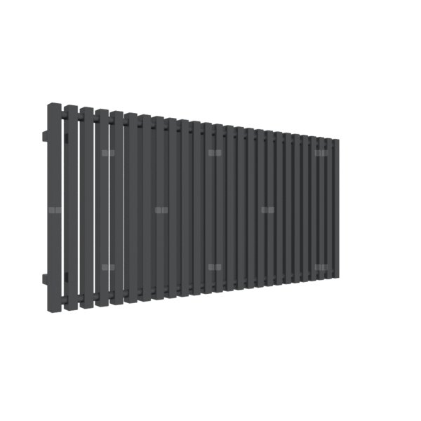 Grzejnik drabinkowy TERMA TRIGA, podłączenie YP, wym. 610 x 1280 mm, kolor metaliczna czerń, moc 1043W