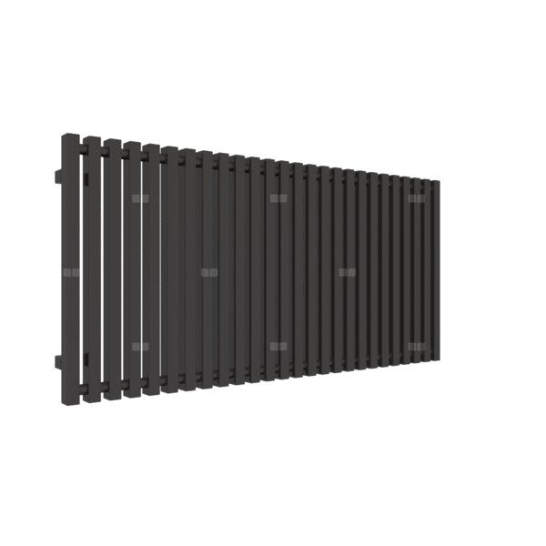 Grzejnik drabinkowy TERMA TRIGA, podłączenie YP, wym. 610 x 1280 mm, kolor heban, moc 1043W