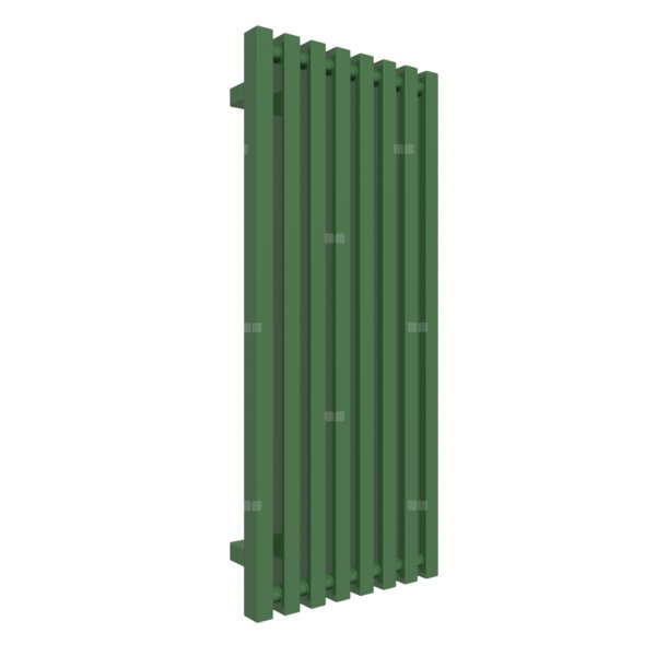 Grzejnik drabinkowy TERMA TRIGA, podłączenie SX, wym. 900 x 380 mm, kolor zielony szmaragdowy RAL6001, moc 459W