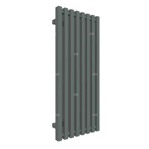 Grzejnik drabinkowy TERMA TRIGA, podłączenie Z8, wym. 900 x 380 mm, kolor metaliczny szary, moc 459W