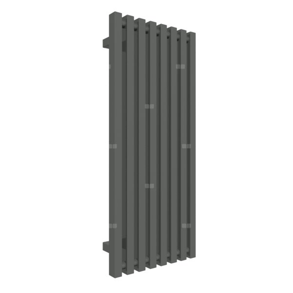 Grzejnik drabinkowy TERMA TRIGA, podłączenie SX, wym. 900 x 380 mm, kolor szary drogowy b RAL7043, moc 459W