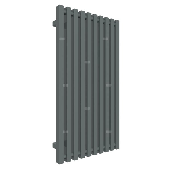 Grzejnik drabinkowy TERMA TRIGA, podłączenie SX, wym. 900 x 480 mm, kolor metaliczny szary, moc 580W