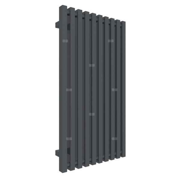 Grzejnik drabinkowy TERMA TRIGA, podłączenie Y8, wym. 900 x 480 mm, kolor szary antracytowy RAL7016, moc 580W