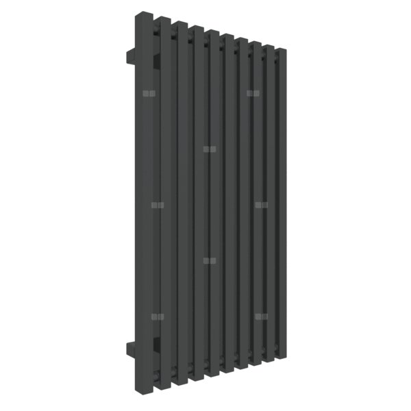 Grzejnik drabinkowy TERMA TRIGA, podłączenie ZX, wym. 900 x 480 mm, kolor czarny RAL9011, moc 580W