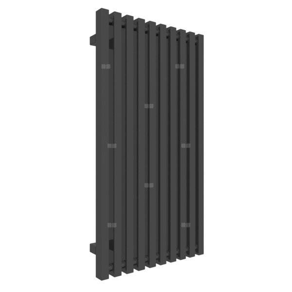Grzejnik drabinkowy TERMA TRIGA, podłączenie SX, wym. 900 x 480 mm, kolor czarny RAL9017, moc 580W