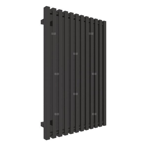 Grzejnik drabinkowy TERMA TRIGA, podłączenie SX, wym. 900 x 580 mm, kolor heban, moc 701W