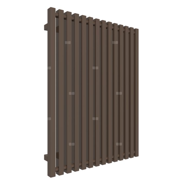 Grzejnik drabinkowy TERMA TRIGA, podłączenie ZX, wym. 900 x 680 mm, kolor szlachetny brąz, moc 821W
