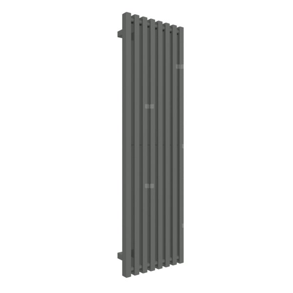 Grzejnik drabinkowy TERMA TRIGA, podłączenie Z8, wym. 1300 x 380 mm, kolor błyszcząca szarość, moc 652W