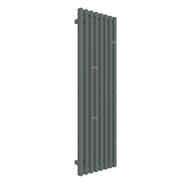 Grzejnik drabinkowy TERMA TRIGA, podłączenie YP, wym. 1300 x 380 mm, kolor metaliczny szary, moc 652W
