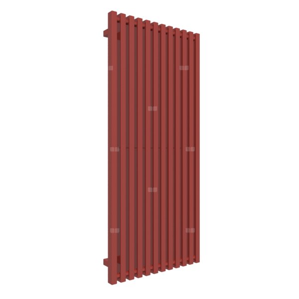 Grzejnik drabinkowy TERMA TRIGA, podłączenie YP, wym. 1300 x 580 mm, kolor pomidorowy czerwony RAL3013, moc 996W
