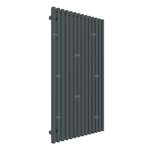 Grzejnik drabinkowy TERMA TRIGA, podłączenie Y8, wym. 1300 x 680 mm, kolor szary granitowy RAL7026, moc 1168W