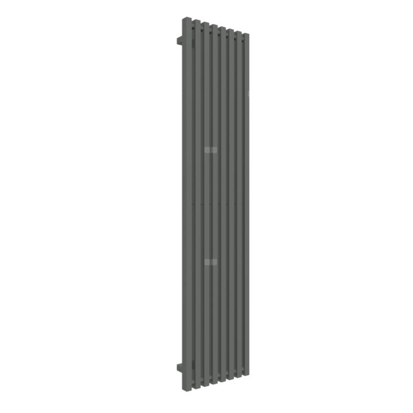 Grzejnik drabinkowy TERMA TRIGA, podłączenie YL, wym. 1700 x 380 mm, kolor błyszcząca szarość, moc 850W