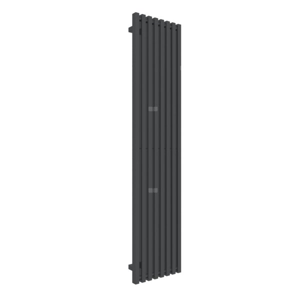 Grzejnik drabinkowy TERMA TRIGA, podłączenie Y8, wym. 1700 x 380 mm, kolor metaliczna czerń, moc 850W
