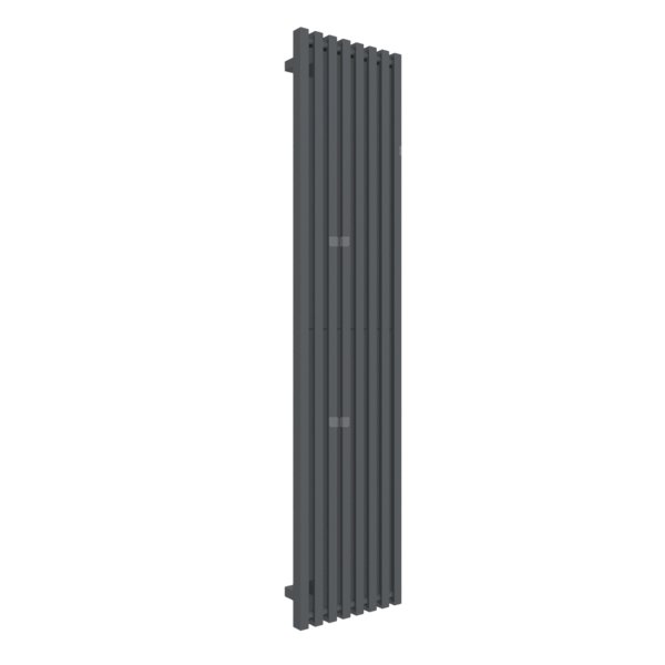 Grzejnik drabinkowy TERMA TRIGA, podłączenie SX, wym. 1700 x 380 mm, kolor czarny anodowy, moc 850W