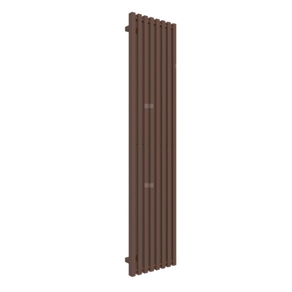 Grzejnik drabinkowy TERMA TRIGA, podłączenie ZX, wym. 1700 x 380 mm, kolor brązowy orzechowy RAL8011, moc 850W