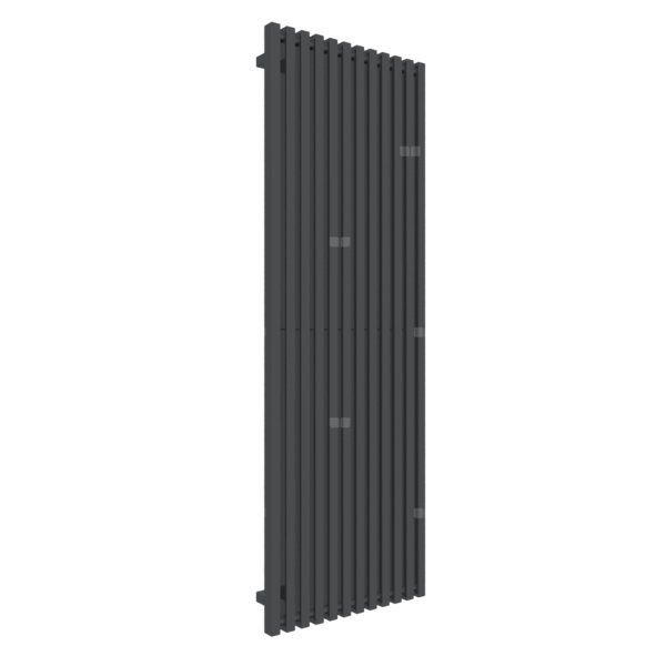 Grzejnik drabinkowy TERMA TRIGA, podłączenie Y8, wym. 1700 x 580 mm, kolor metaliczna czerń, moc 1298W