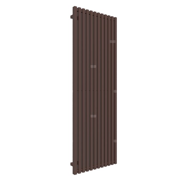 Grzejnik drabinkowy TERMA TRIGA, podłączenie ZX, wym. 1700 x 580 mm, kolor brązowy mahoniowy RAL8016, moc 1298W