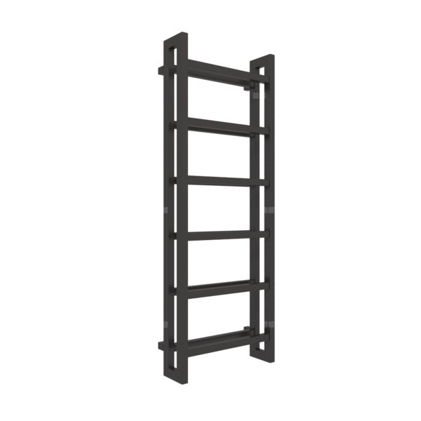 Grzejnik drabinkowy TERMA STAND, podłączenie SX, wym. 1380 x 500 mm, kolor heban, moc 743W