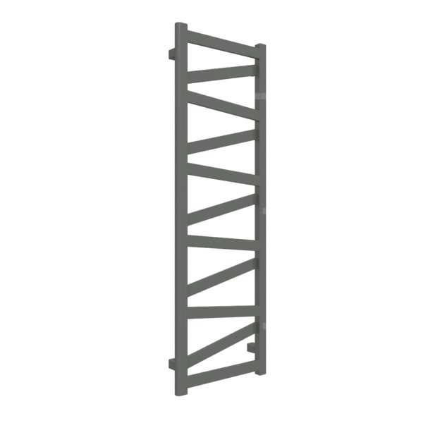 Grzejnik drabinkowy TERMA VIPERA, podłączenie SX, wym. 1230 x 400 mm, kolor błyszcząca szarość, moc 382W
