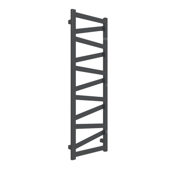 Grzejnik drabinkowy TERMA VIPERA, podłączenie LX, wym. 1230 x 400 mm, kolor metaliczna czerń, moc 382W