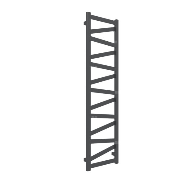 Grzejnik drabinkowy TERMA VIPERA, podłączenie Z8, wym. 1470 x 400 mm, kolor metaliczna czerń, moc 457W