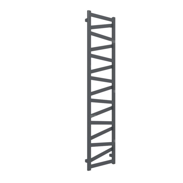 Grzejnik drabinkowy TERMA VIPERA, podłączenie Z8, wym. 1710 x 400 mm, kolor szary antracytowy RAL7016, moc 531W