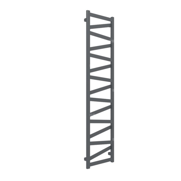 Grzejnik drabinkowy TERMA VIPERA, podłączenie Z1, wym. 1710 x 400 mm, kolor czarny anodowy, moc 531W
