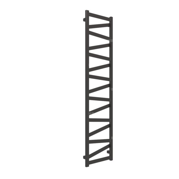 Grzejnik drabinkowy TERMA VIPERA, podłączenie ZX, wym. 1710 x 400 mm, kolor heban, moc 531W