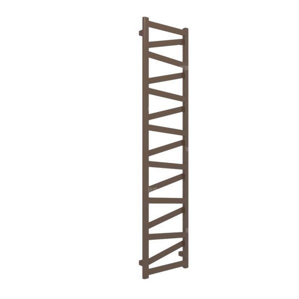 Grzejnik drabinkowy TERMA VIPERA, podłączenie SX, wym. 1710 x 400 mm, kolor szlachetny brąz, moc 531W