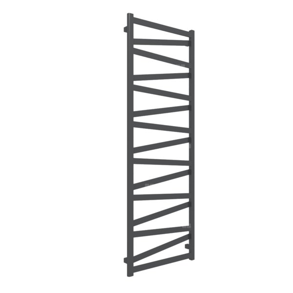 Grzejnik drabinkowy TERMA VIPERA, podłączenie ZX, wym. 1710 x 600 mm, kolor metaliczna czerń, moc 722W