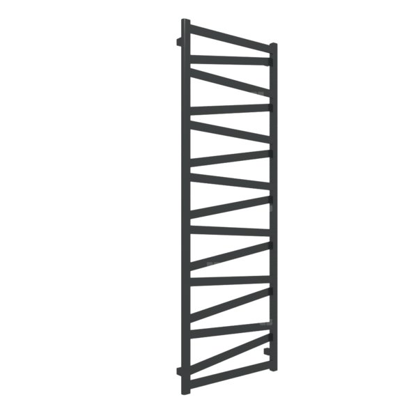Grzejnik drabinkowy TERMA VIPERA, podłączenie SX, wym. 1710 x 600 mm, kolor czarny jak kruk soft RAL9005, moc 722W