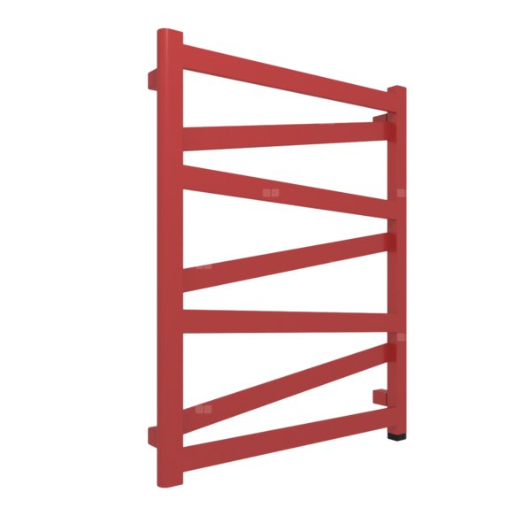 Grzejnik drabinkowy TERMA VIPERA ONE, podłączenie S8, wym. 750 x 600 mm, kolor czerwony karminowy RAL3002, moc 322W