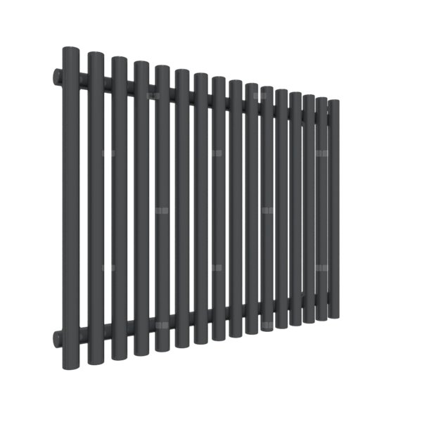 Grzejnik drabinkowy TERMA TUNE VWS, podłączenie Y2, wym. 600 x 790 mm, kolor metaliczna czerń, moc 602W