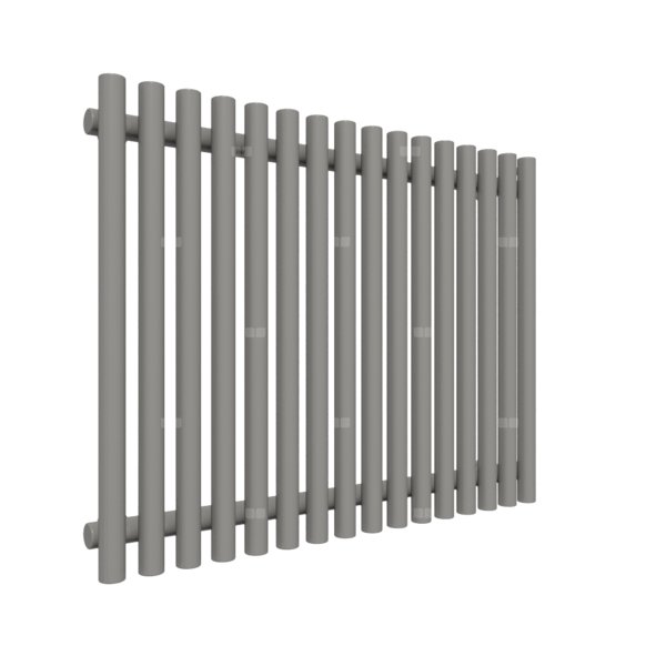 Grzejnik drabinkowy TERMA TUNE VWS, podłączenie ZX, wym. 600 x 790 mm, kolor grafit, moc 602W