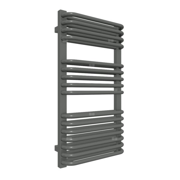 Grzejnik drabinkowy TERMA TYTUS, podłączenie SX, wym. 820 x 440 mm, kolor błyszcząca szarość, moc 533W
