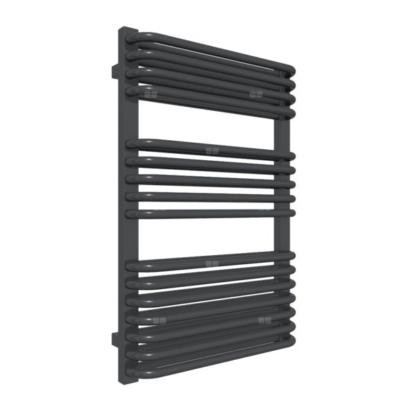 Grzejnik drabinkowy TERMA TYTUS, podłączenie 5L, wym. 820 x 540 mm, kolor metaliczna czerń, moc 645W