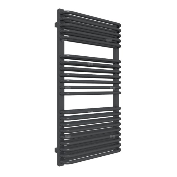 Grzejnik drabinkowy TERMA TYTUS, podłączenie SX, wym. 1020 x 540 mm, kolor metaliczna czerń, moc 806W