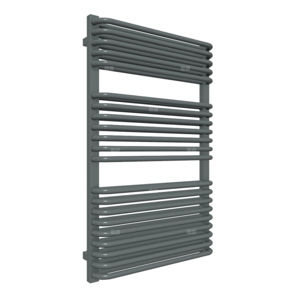 Grzejnik drabinkowy TERMA TYTUS, podłączenie ZX, wym. 1020 x 640 mm, kolor metaliczny szary, moc 943W