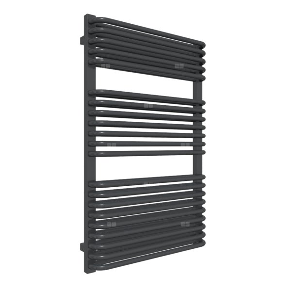 Grzejnik drabinkowy TERMA TYTUS, podłączenie ZX, wym. 1020 x 640 mm, kolor metaliczna czerń, moc 943W