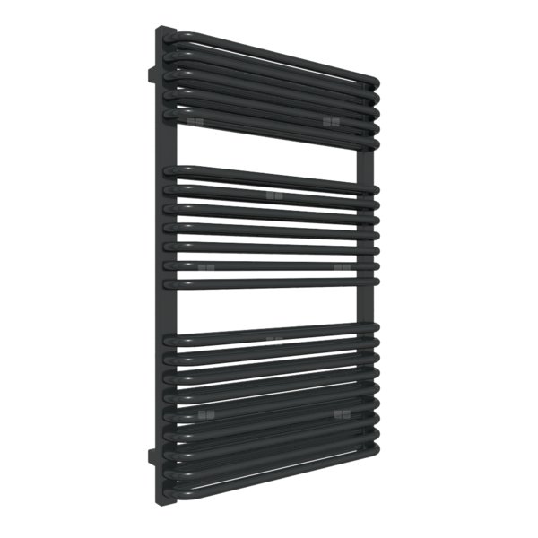 Grzejnik drabinkowy TERMA TYTUS, podłączenie SX, wym. 1020 x 640 mm, kolor czarny jak kruk mat RAL9005, moc 943W