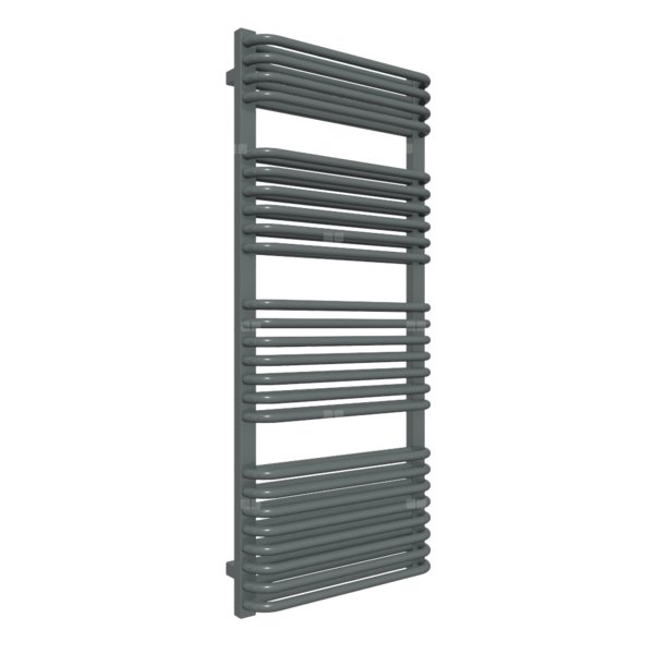 Grzejnik drabinkowy TERMA TYTUS, podłączenie SX, wym. 1260 x 540 mm, kolor metaliczny szary, moc 1002W