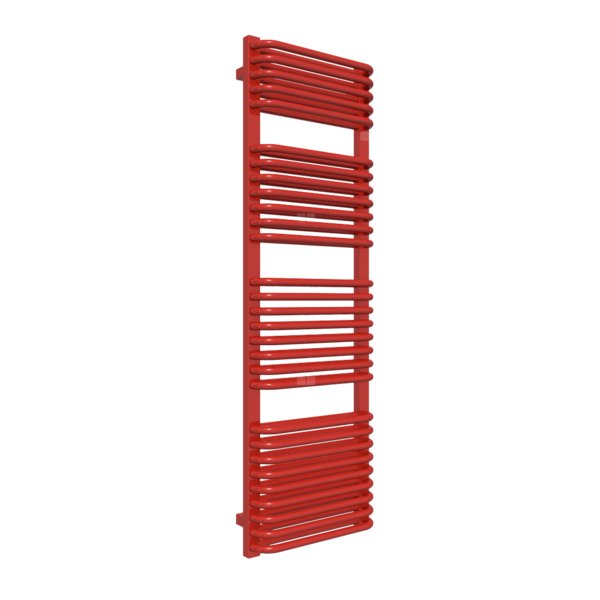Grzejnik drabinkowy TERMA TYTUS, podłączenie ZX, wym. 1420 x 440 mm, kolor czerwony drogowy RAL3020, moc 930W