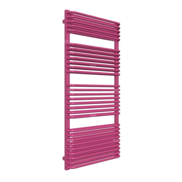Grzejnik drabinkowy TERMA TYTUS, podłączenie ZX, wym. 1420 x 640 mm, kolor telemagenta RAL4010, moc 1317W