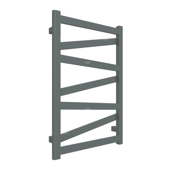 Grzejnik drabinkowy TERMA VIPERA, podłączenie O1, wym. 750 x 500 mm, kolor metaliczny szary, moc 280W