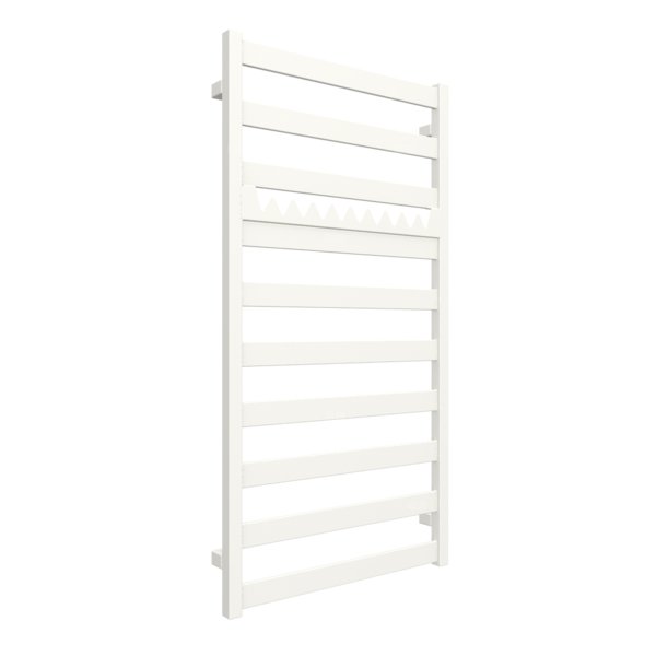 Grzejnik elektryczny TERMA VIVO 600 x 1150 mm, kolor biały drogowy RAL9016, moc 600 W, podłączenie E1, kabel prosty bez wtyczki z maskownicą