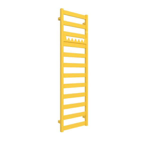 Grzejnik drabinkowy TERMA VIVO, podłączenie SX, wym. 1390 x 400 mm, kolor żółty cynkowy RAL1018